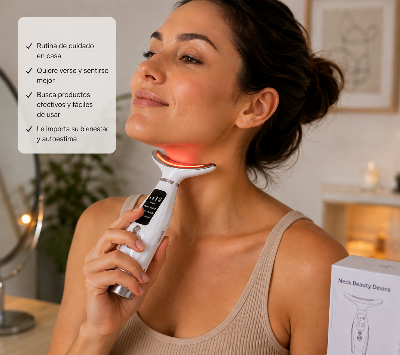 Masajeador Facial - Recupera una piel más firme y luce un rostro más definido
